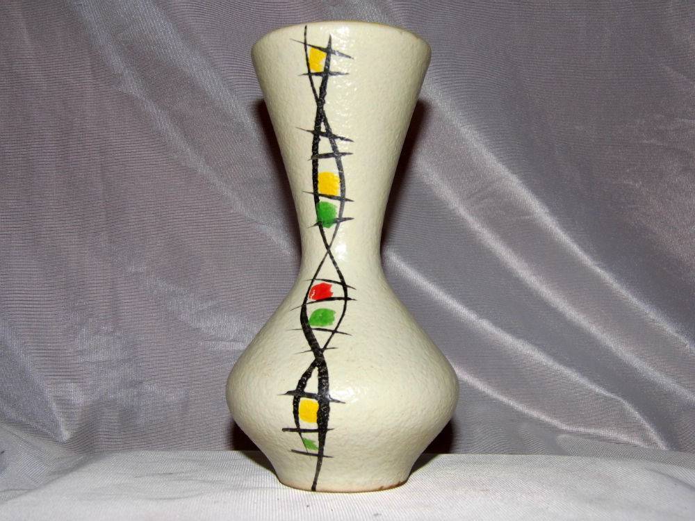 Vase diabolo céramique années 50 60 vintage foreign capron