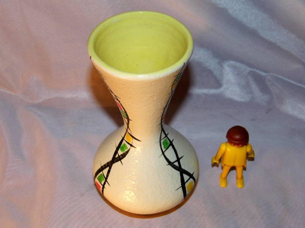 Vase diabolo céramique années 50 60 vintage foreign capron