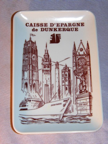 Cendrier publicitaire vide poche jean bart caisse d'épargne Dunkerque