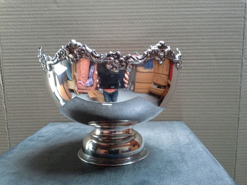 SILVER PLATE PUNCH BOWL PAR WHITBY PLATE WORKS LONDON