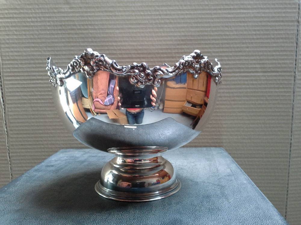 SILVER PLATE PUNCH BOWL PAR WHITBY PLATE WORKS LONDON