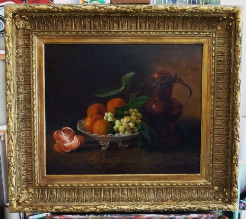 Nature morte fruits et pichet