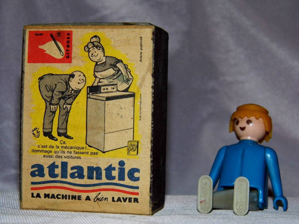 Grande boite d'allumettes ATLANTIC années 60 vintage