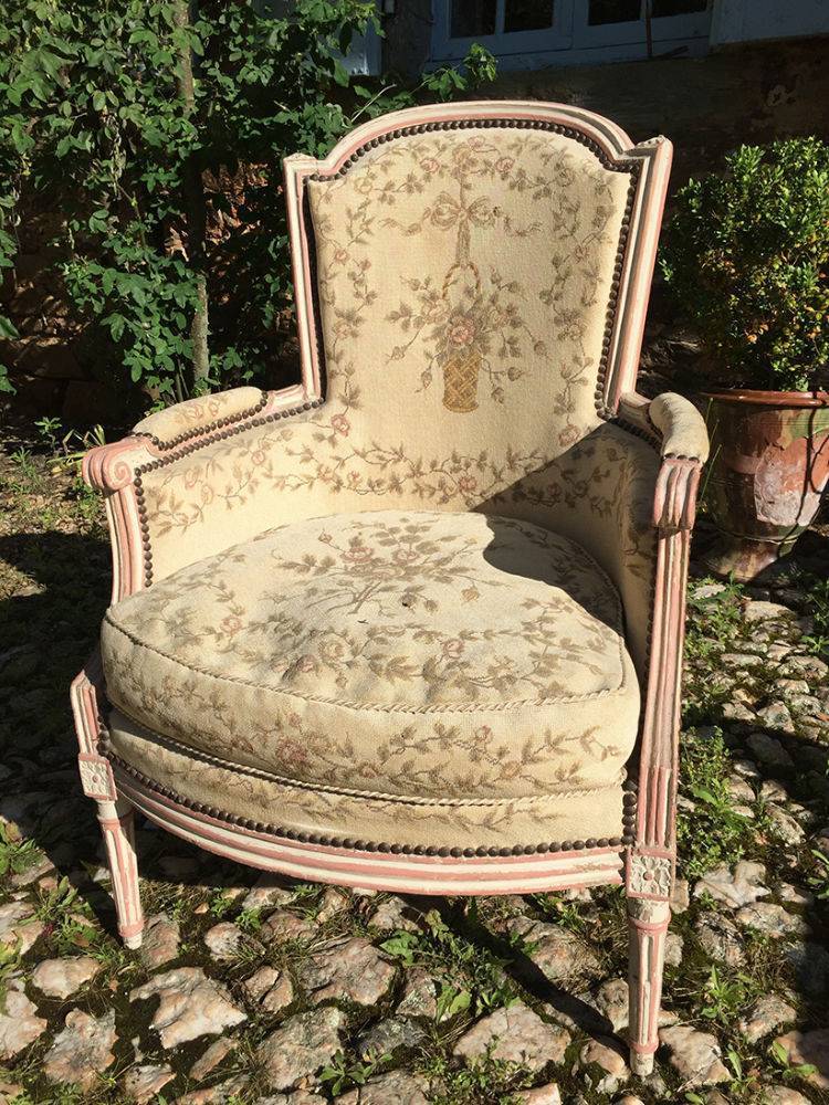 Bergère de style Louis XVI