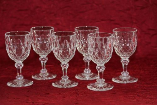 Verres à vin cuit en cristal de Baccarat Juvisy Elysée