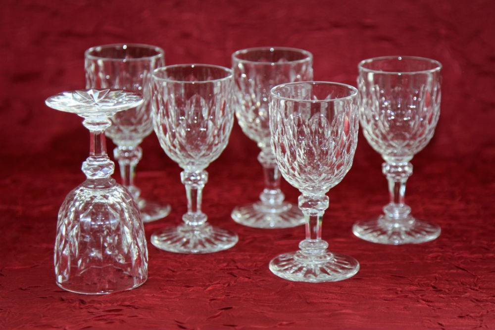 Verres à vin cuit en cristal de Baccarat Juvisy Elysée