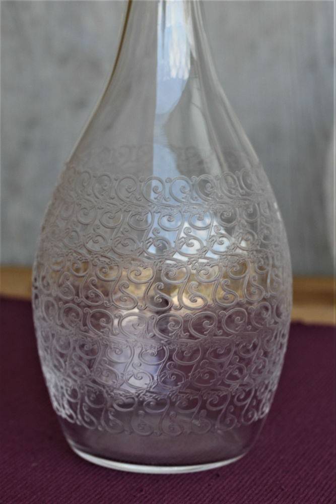 Carafe à vin ancienne en cristal de Baccarat Rohan