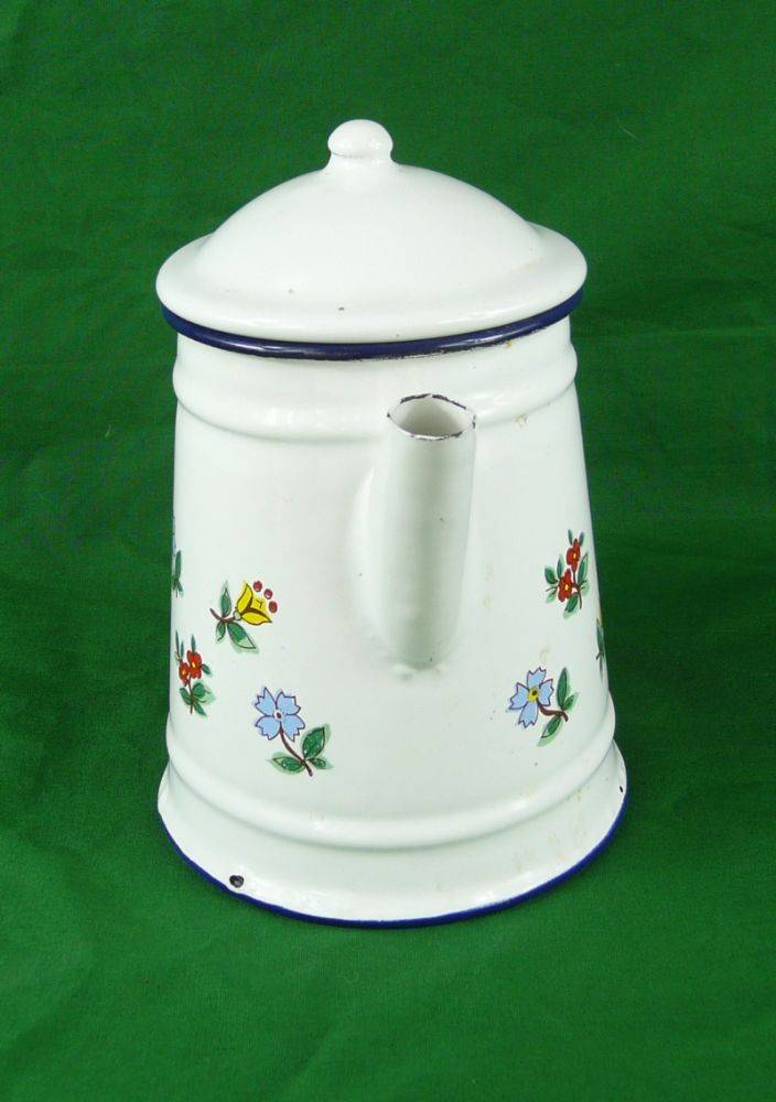 Cafetière, théière émaillée