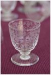 Série de 6 verres à liqueur en cristal de Baccarat modèle Lulli