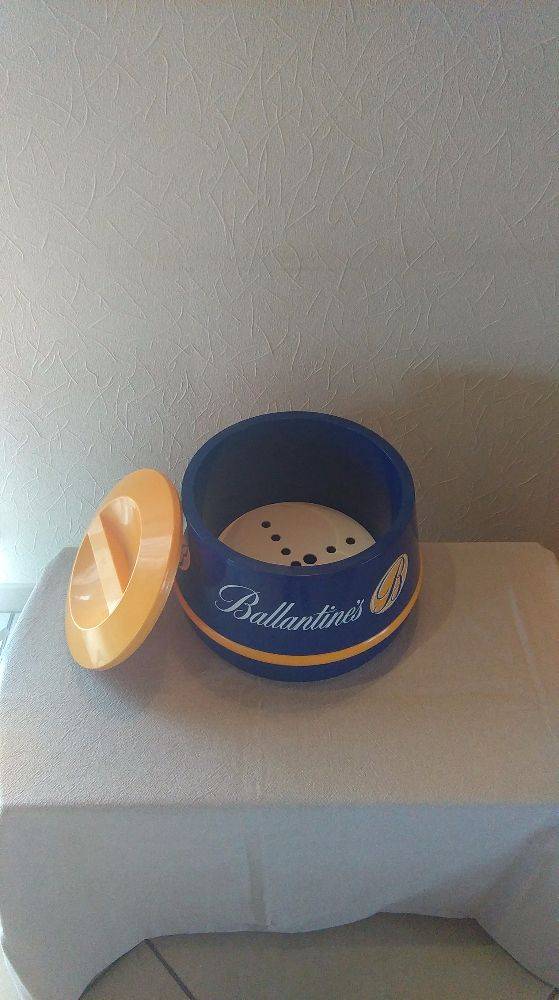 seau à glace ballantines vintage