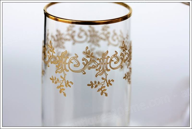 Série de 6 flûtes à champagne en cristal de Baccarat modèle Récamier , baccarat crystal chamapgne flutes