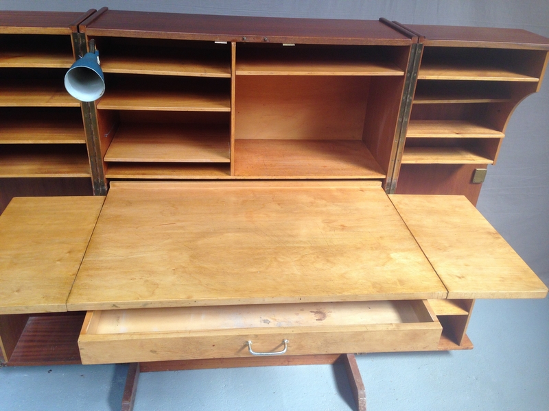 meuble bureau vintage-bureau-bureaux-bureau vintage-bureau box-bureau teck-bureaux vintage-mobilier vintage-vintage