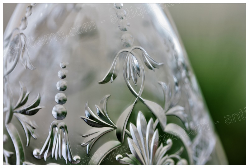 Rare verre à vin en cristal du service Baccarat Marennes, Baccarat crystal wine glass