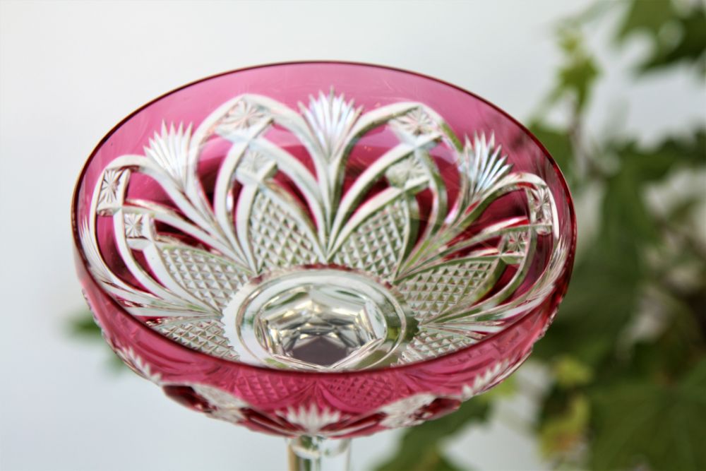 Rare coupe à champagne en cristal de Baccarat modèle Tsar